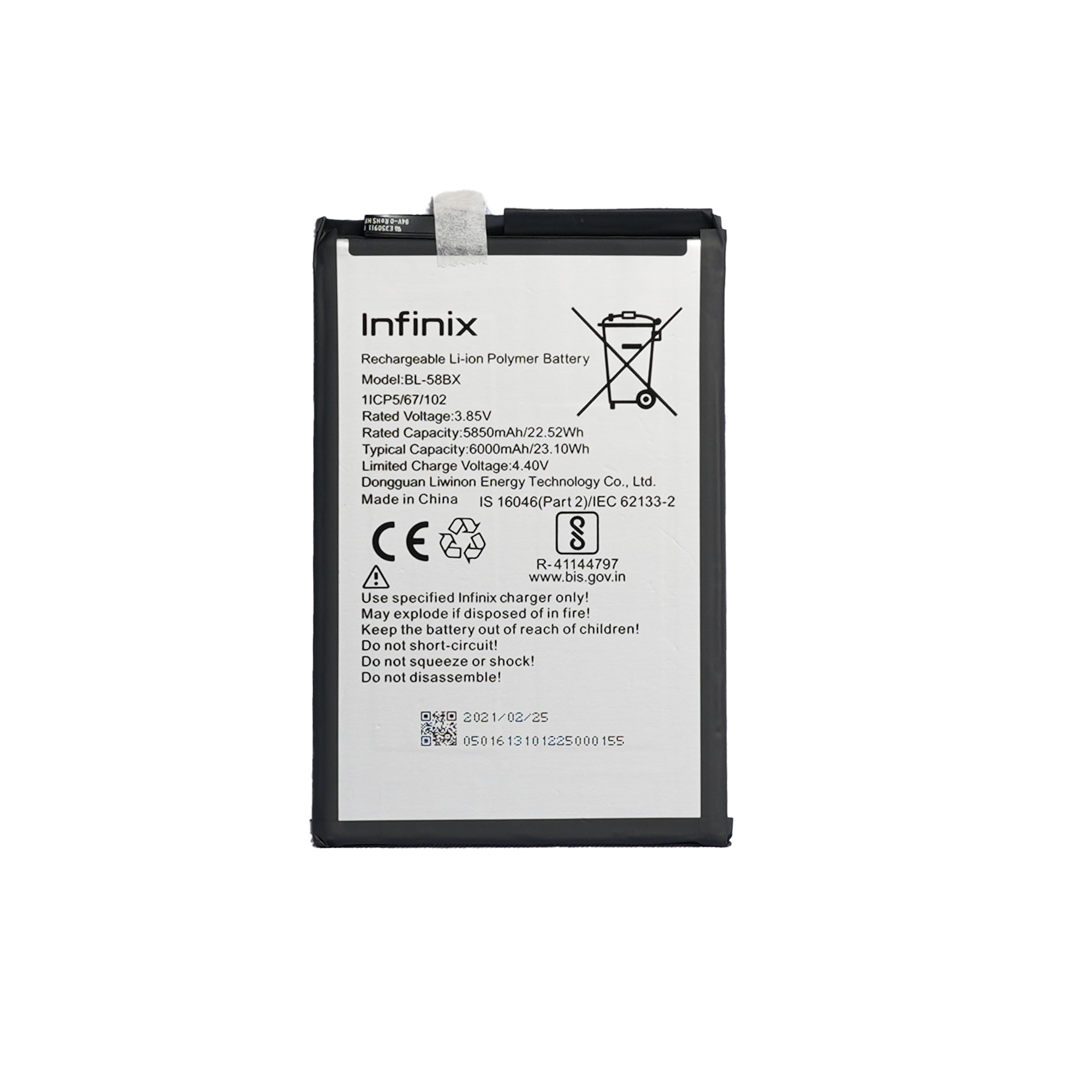 infinix battery